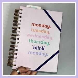 Pink Undated Daily Planner